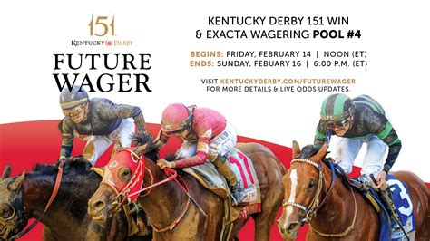 Kentucky Derby Future Wager Pools & Odds .